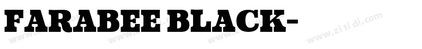 Farabee Black字体转换 Farabee Black字体转换